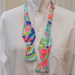 Bright colored Fabric Pre tied Bow tie